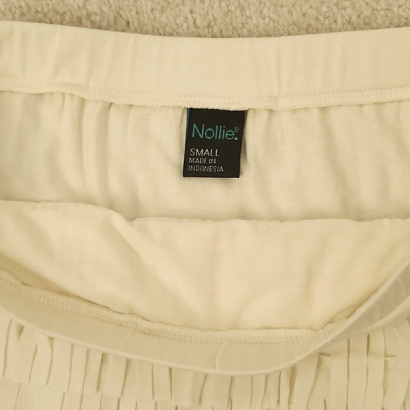 White fringe mini skirt - Picture 4 of 5